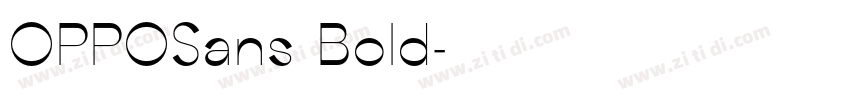 OPPOSans Bold字体转换
